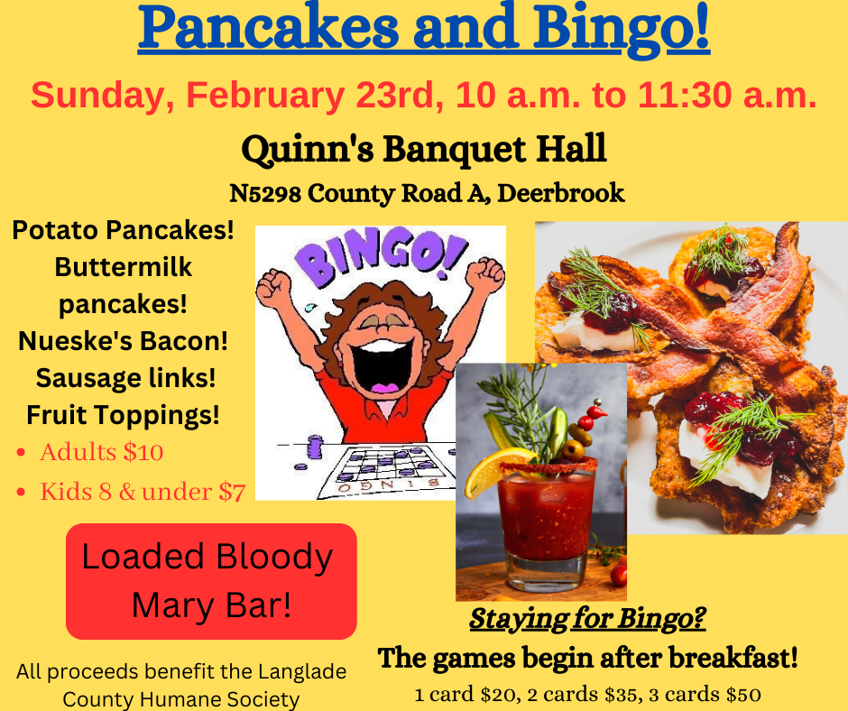 BREAKFAST AND BINGO at Quinn's!